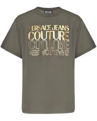 Versace Jeans Couture - Couture Logo Printed Crewneck T-Shirt - Lyst