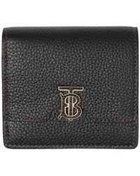 Burberry - Logo Plaque Bi-Fold Wallet - Lyst