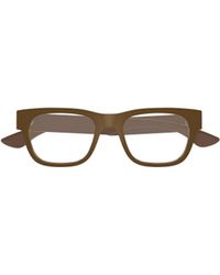 McQueen - Eyewear Square Frame Glasses - Lyst
