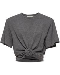 Magda Butrym - Knotted Front Knitted Top - Lyst