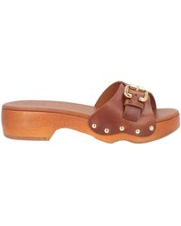 Chloé - Leather Slip-On Shoes - Lyst