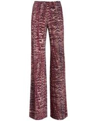 Alberta Ferretti - Wide Trousers - Lyst