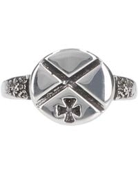Enfants Riches Deprimes - Enfants Riches Déprimés Motif Engraved Ring - Lyst
