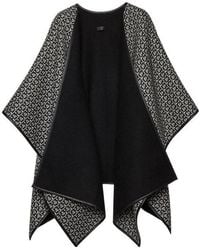 Ferragamo - Ferragamo Gancini Reversible Knitted Cape - Lyst