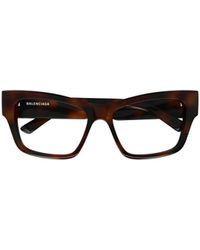 Balenciaga - Eyewear Rectangle Frame Glasses - Lyst
