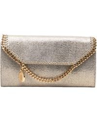 Stella McCartney - Falabella Foldover Top Clutch Bag - Lyst