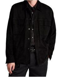Vince - Suede Shirt Jacket - Lyst