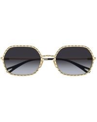Chloé - Chloé Eyewear Rectangular Frame Sunglasses - Lyst