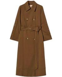 Twinset - Long-Sleeved Belted Trench Coat - Lyst
