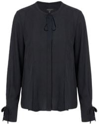 Rag & Bone - Tie-Neck Loose Fit Top - Lyst