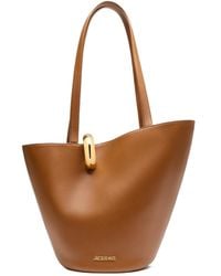 Jacquemus - The Medium Bambola Medium Asymmetric Bucket Bag - Lyst