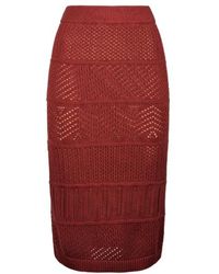 Max Mara - Studio Mito Knitted Midi Skirt - Lyst