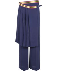 Dries Van Noten - Pleated Layered Trousers - Lyst