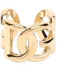 Dolce & Gabbana - Logo Plaque Engraved Ring - Lyst