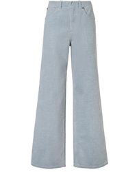 Fendi - Long Jeans Light Denim Trousers - Lyst