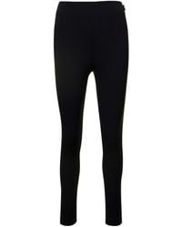 Moncler - Rubberised-Logo Performance Leggings - Lyst