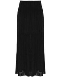Balmain - Elastic Waist Midi Skirt - Lyst