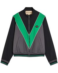 Valentino - Colour-Blocked Twill Track Jacket - Lyst