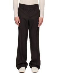 WOOYOUNGMI - Semi-Wide Wool Trousers - Lyst