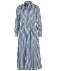 Brunello Cucinelli - Striped Dress - Lyst