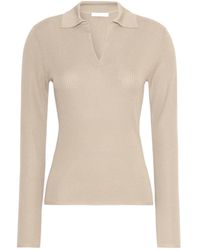 Max Mara - Gergo Ribbed Polo Knitted Top - Lyst