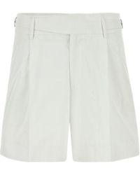 Dolce & Gabbana - Pleated Gabardine Bermuda Shorts - Lyst