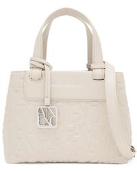 ARMANI EXCHANGE - Tote Shopping Bag With Coated Belts - Lyst