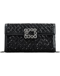 Roger Vivier - Embellished Chain Shoulder Bag - Lyst