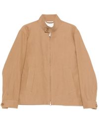 Lardini - High Collar Zip Jacket - Lyst