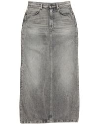 Acne Studios - Panelled Midi Skirt - Lyst