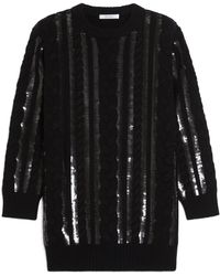 Max Mara - Sequinned Knit Sweater - Lyst