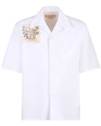 Marni - Fawn Patch Poplin Bowling Shirt - Lyst