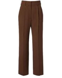 Blazé Milano - High-Rise Virgin Wool Crêpe Wide-Leg Pants - Lyst