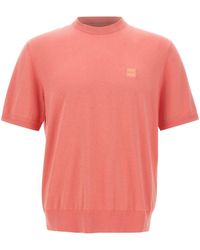 BOSS - Kanacho Short-Sleeve Knitted Sweater - Lyst