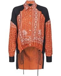 Pinko - Pattern-Printed Button-Up Shirt - Lyst