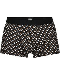 BOSS - Soft Fabric Logo Detail Trunks - Lyst