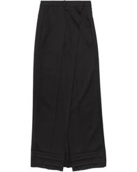 Balenciaga - Split Centre Maxi Skirt - Lyst