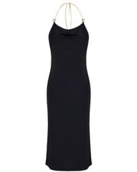 Bottega Veneta - Chain Detailed Midi Dress - Lyst