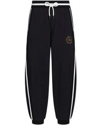 Dolce & Gabbana - Cotton Fleece Jogging Trousers - Lyst