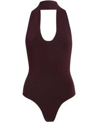 KHAITE - Toto Sleeveless Knitted Bodysuit - Lyst