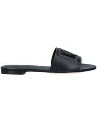 Dolce & Gabbana - Logo Detailed Open Toe Sandals - Lyst