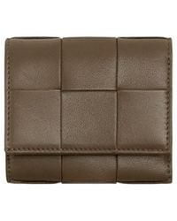 Bottega Veneta - Small Cassette Tri-Fold Zip Wallet - Lyst