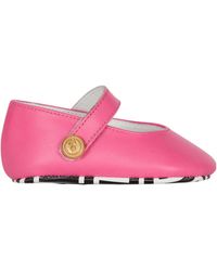 Balmain - Ballet Flats With Button - Lyst