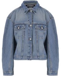 Jacquemus - Denim Collared Button-Up Jacket - Lyst
