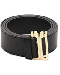 Victoria Beckham - Logo Buckle Fastened Belt - Lyst