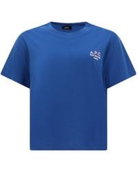 A.P.C. - Logo Boxy T-Shirt - Lyst