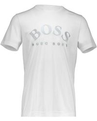 BOSS - Round-Necked Logo T-Shirt - Lyst