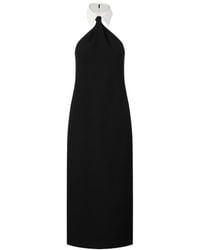 Valentino - Open Back Sleeveless Midi Dress - Lyst