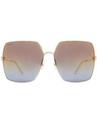 Cartier - Square Frame Sunglasses - Lyst