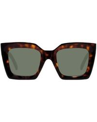 Celine - Oversized Tortoiseshell Frame Sunglasses - Lyst